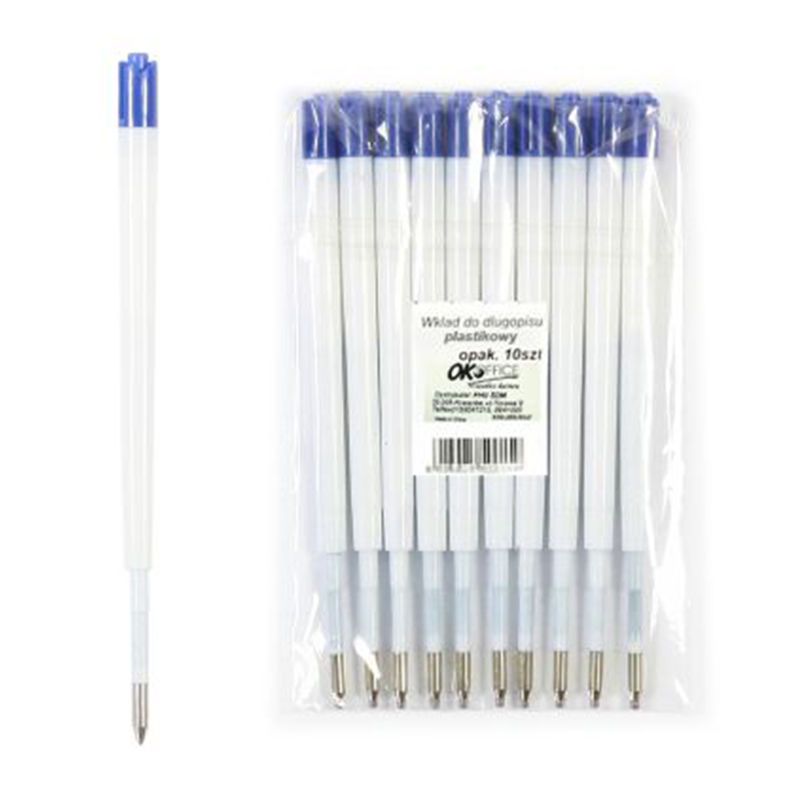 Wkłady do długopisów typu ZENITH plastikowy niebieski