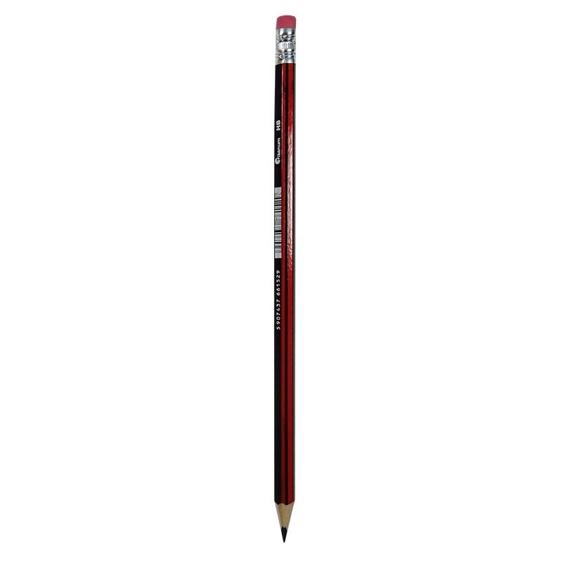 Ołówek techniczny 6B z gumką 12 szt