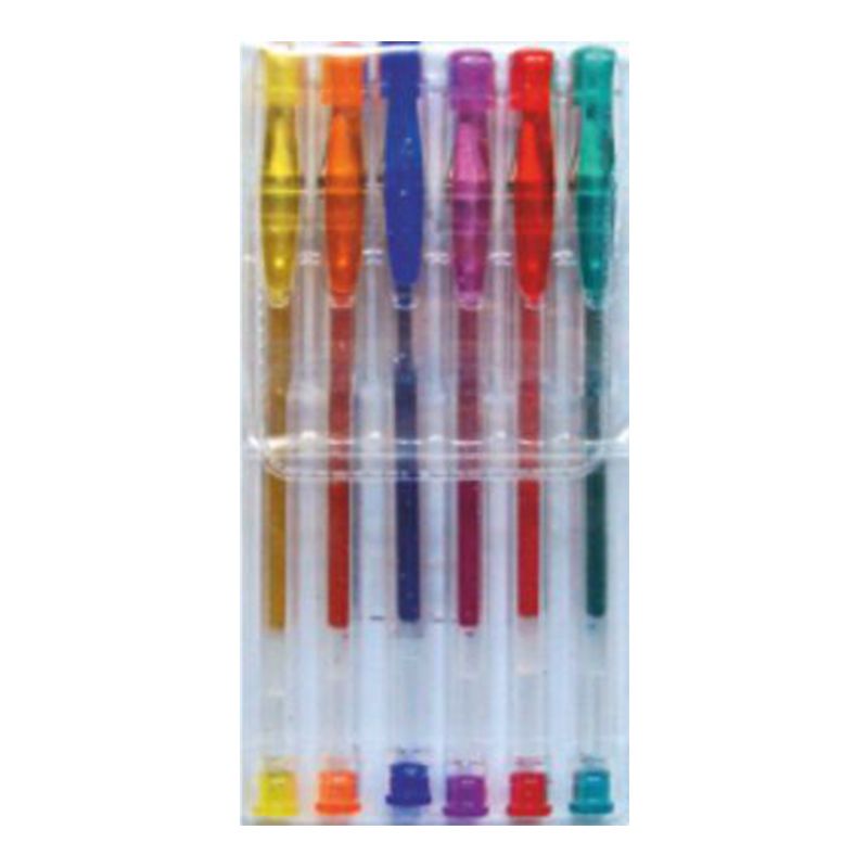 Długopis Żel Brokat 6 kolorów