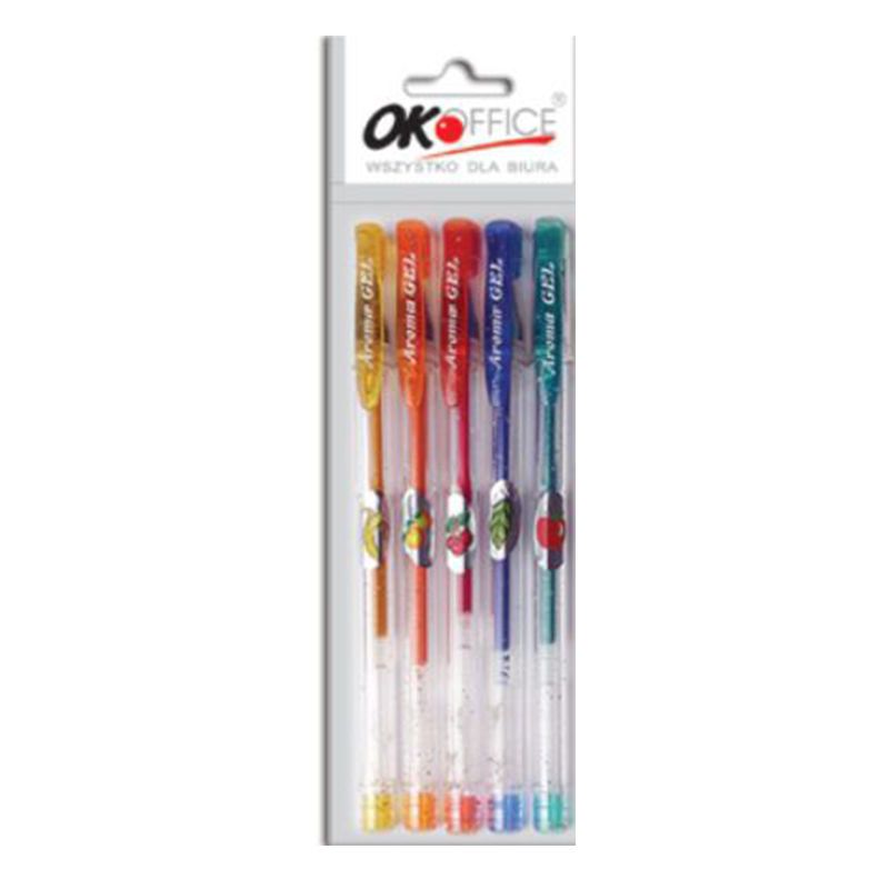 Długopis Żel Brokat Zapach 5 kolorów