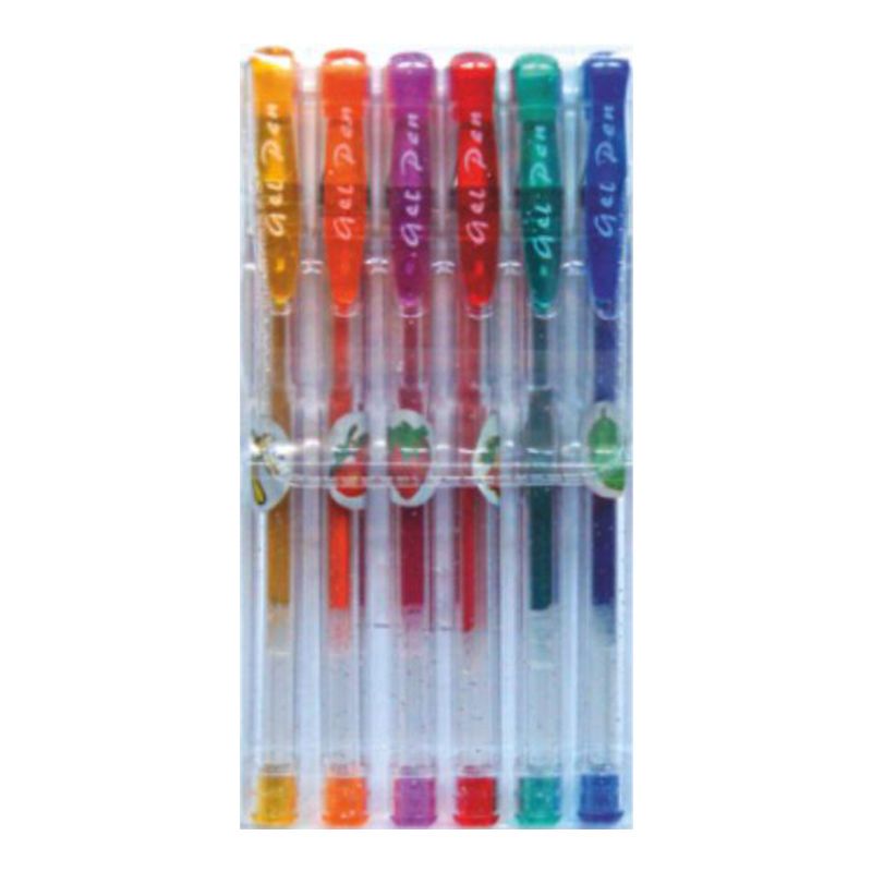 Długopis Żel Brokat Zapach 6 kolorów