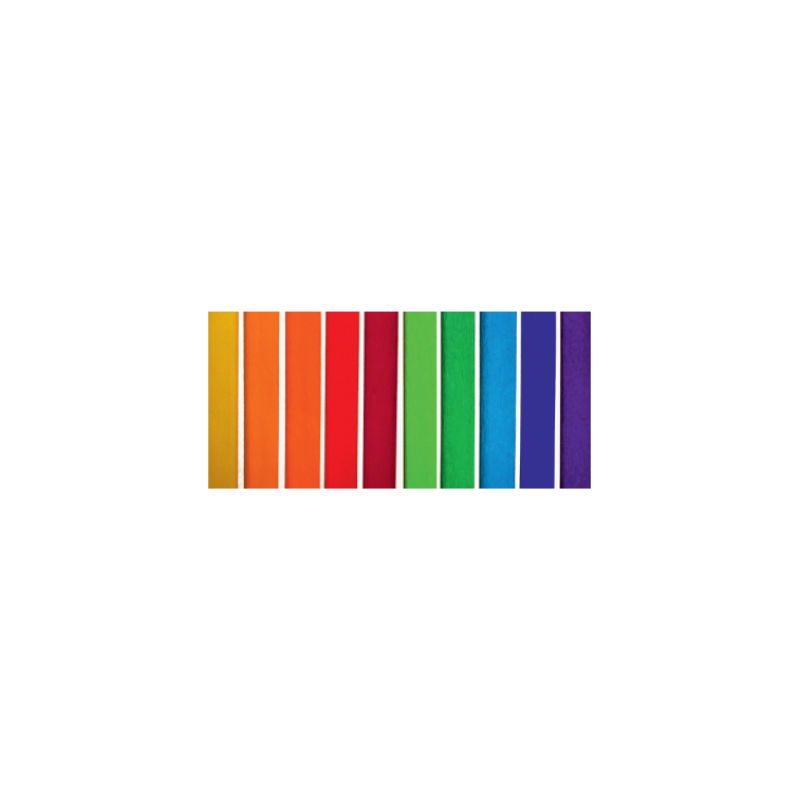 Bibuła Marszczona Mix 10 kolorów