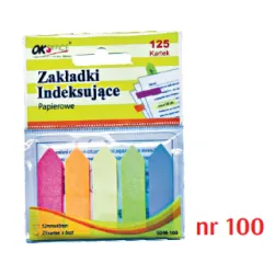 Zakładki papierowe 5x25 100 ZI-01 Zakładki papierowe 5x25 100 ZI-01