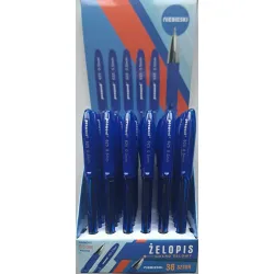 Długopis żelowy niebieski, ze skuwką Długopis żelowy niebieski, ze skuwką