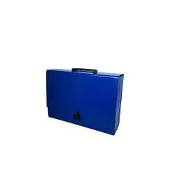 Teczka z rączką 9 cm granatowa Teczka z rączką 9 cm granatowa