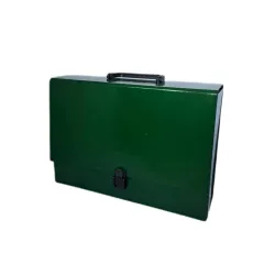 Teczka z rączką 9 cm zielona Teczka z rączką 9 cm zielona