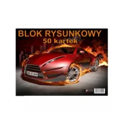 Blok rysunkowy A4 biały 50 kartek Blok rysunkowy A4 biały 50 kartek
